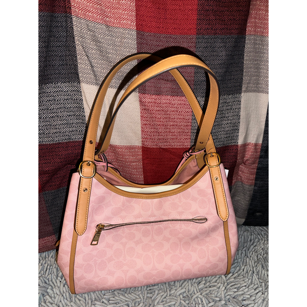 Coach Erin Shoulder Bag In Signature Canvas With Charms in Pink - Picture 5 of 5